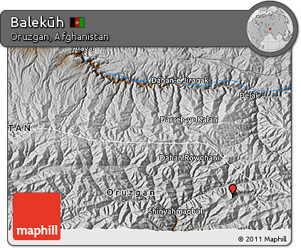 Physical 3D Map of Balekūh
