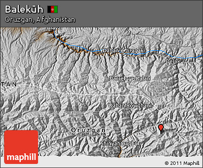 Physical 3D Map of Balekūh