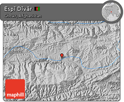 Physical 3D Map of Espī Dīvār