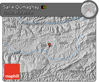 Physical 3D Map of Sar-e Qūmaghay