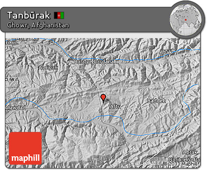 Physical 3D Map of Tanbūrak