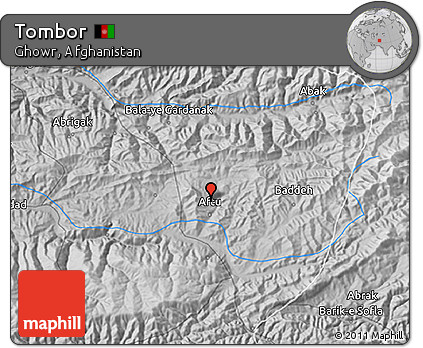 Physical 3D Map of Tombor
