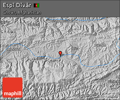Physical 3D Map of Espī Dīvār
