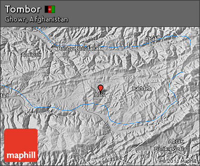 Physical 3D Map of Tombor