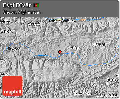 Physical 3D Map of Espī Dīvār