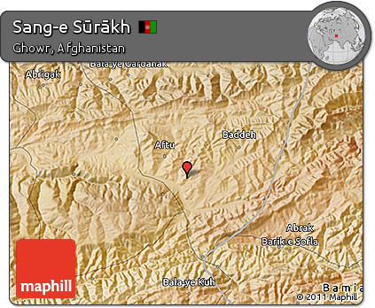 Satellite 3D Map of Sang-e Sūrākh