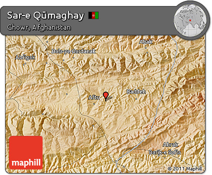 Satellite 3D Map of Sar-e Qūmaghay