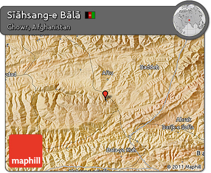 Satellite 3D Map of Sīāhsang-e Bālā