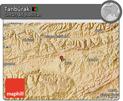 Satellite 3D Map of Tanbūrak