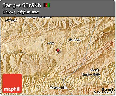 Satellite 3D Map of Sang-e Sūrākh