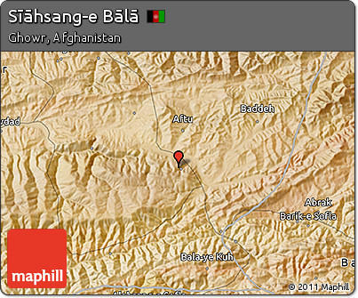 Satellite 3D Map of Sīāhsang-e Bālā