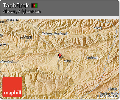 Satellite 3D Map of Tanbūrak