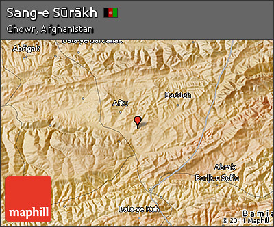 Satellite 3D Map of Sang-e Sūrākh