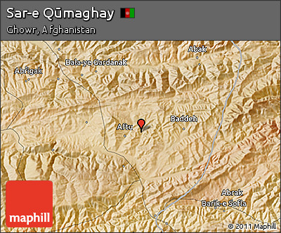 Satellite 3D Map of Sar-e Qūmaghay