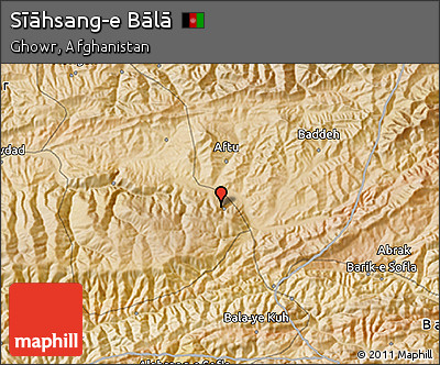 Satellite 3D Map of Sīāhsang-e Bālā