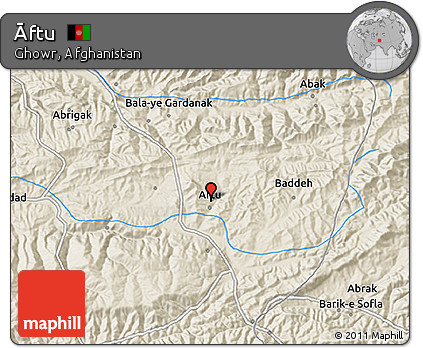 Shaded Relief 3D Map of Āftu