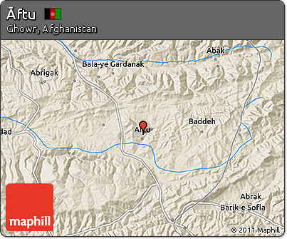 Shaded Relief 3D Map of Āftu