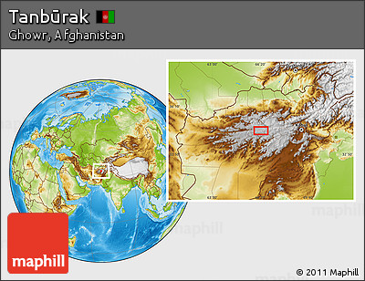 Physical Location Map of Tanbūrak