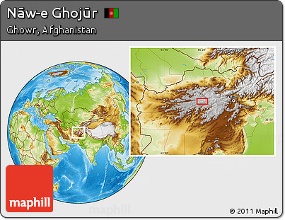 Physical Location Map of Nāw-e Ghojūr