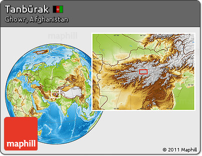 Physical Location Map of Tanbūrak