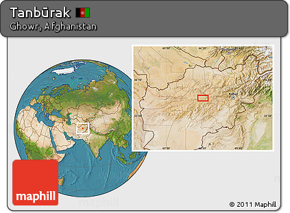 Satellite Location Map of Tanbūrak