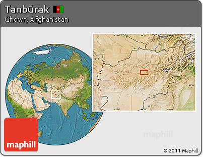 Satellite Location Map of Tanbūrak