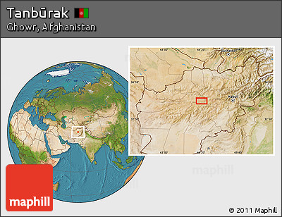 Satellite Location Map of Tanbūrak