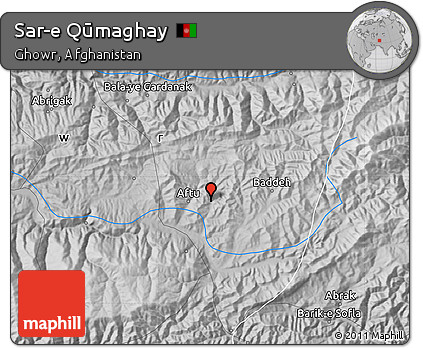 Physical Map of Sar-e Qūmaghay