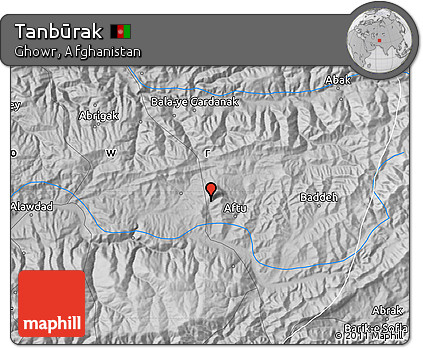 Physical Map of Tanbūrak