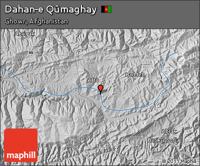 Physical Map of Dahan-e Qūmaghay