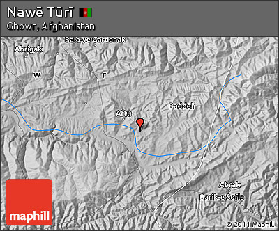 Physical Map of Nawē Tūrī