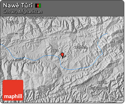 Physical Map of Nawē Tūrī