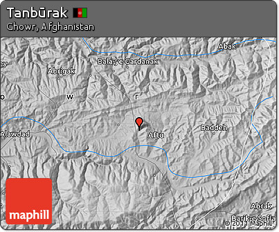 Physical Map of Tanbūrak