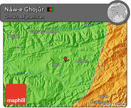 Political Map of Nāw-e Ghojūr