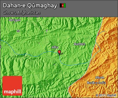 Political Map of Dahan-e Qūmaghay