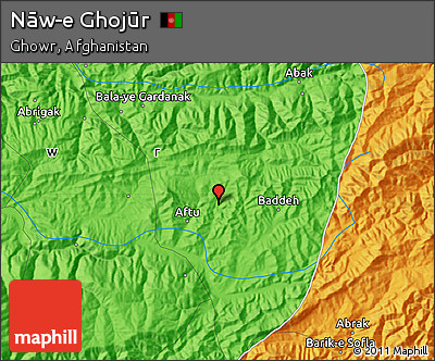 Political Map of Nāw-e Ghojūr