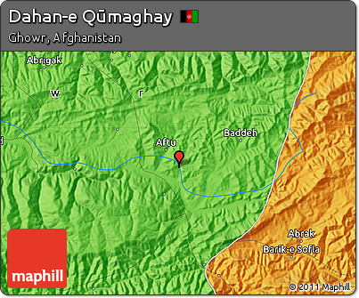Political Map of Dahan-e Qūmaghay