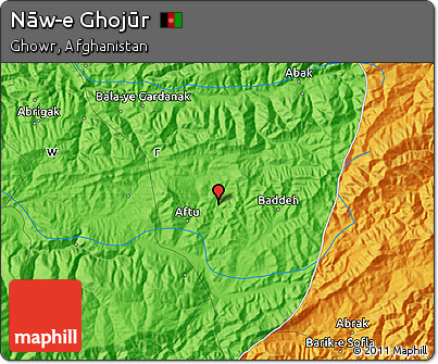 Political Map of Nāw-e Ghojūr