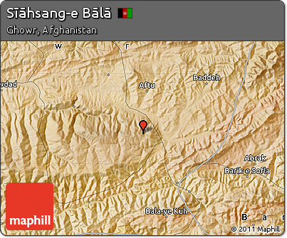 Satellite Map of Sīāhsang-e Bālā
