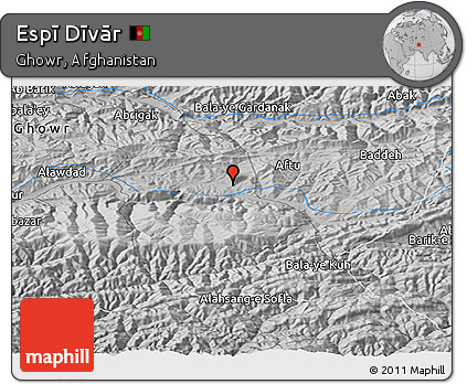 Physical Panoramic Map of Espī Dīvār