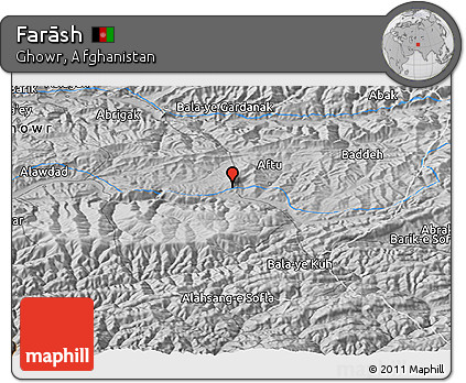 Physical Panoramic Map of Farāsh