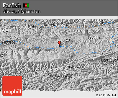 Physical Panoramic Map of Farāsh