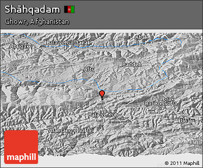 Physical Panoramic Map of Shāhqadam