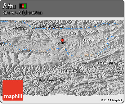 Physical Panoramic Map of Āftu