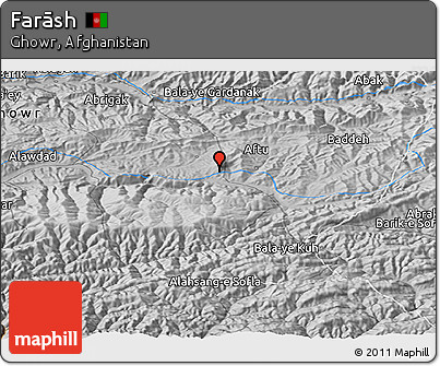 Physical Panoramic Map of Farāsh