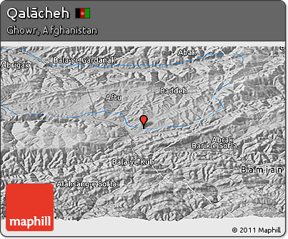 Physical Panoramic Map of Qalācheh