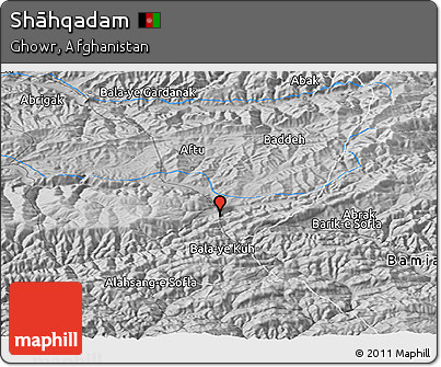 Physical Panoramic Map of Shāhqadam