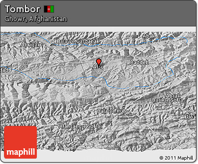 Physical Panoramic Map of Tombor
