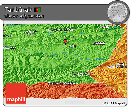 Political Panoramic Map of Tanbūrak