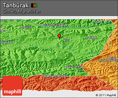 Political Panoramic Map of Tanbūrak